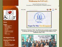 Tablet Screenshot of friends-ypac-bali.org